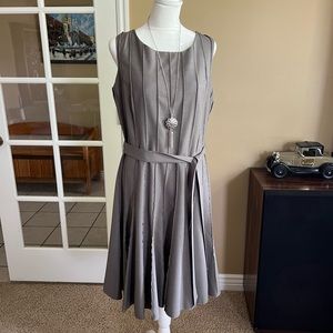 Calvin Klein Gray Sleeveless Dress - Size 12